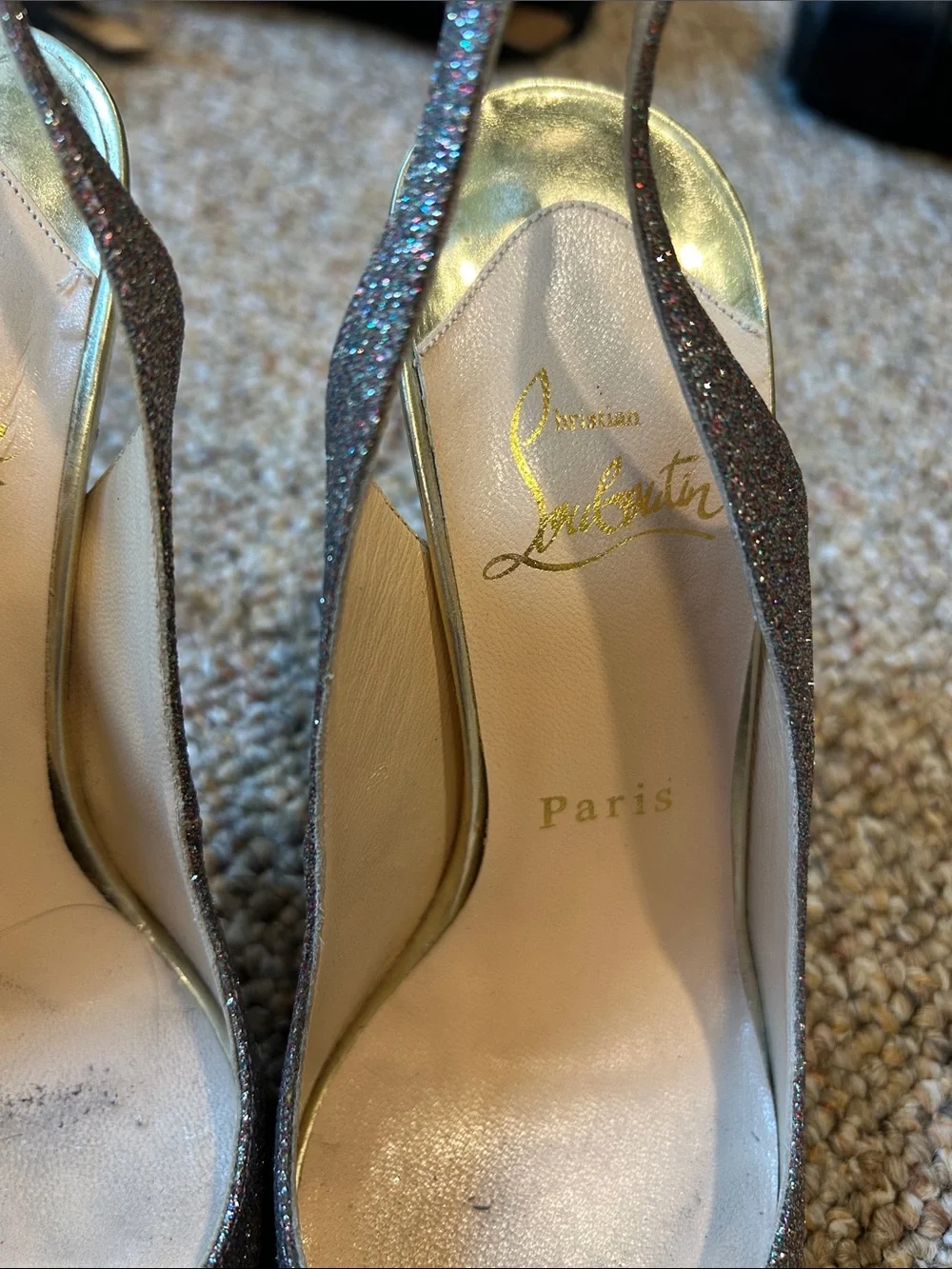 Christian Louboutin sparkling glitter